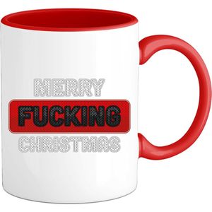 Merry f*cking christmas - Mok - Rood