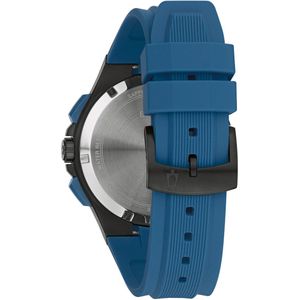 Bulova Maquina 98B380 Horloge - Siliconen - Blauw - Ø 46 mm