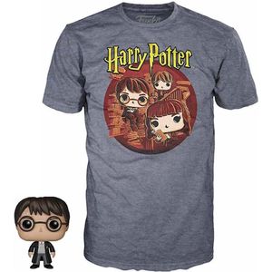 Funko Harry Potter Trio Short Sleeve T-Shirt with Mini Funko POP! - Size XL (11-12 year)