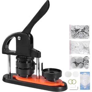Button Maker Machine voor 25/32/58 Pin Badges - Ergonomische Knopmaker met Handgreep voor Aangepaste Pins