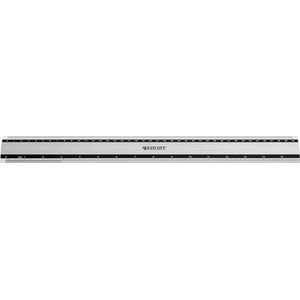 Westcott liniaal - 40 cm / 16 inch - aluminium - met anti slip - AC-E10192