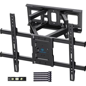 Muurbeugel-Tv draaibare kantelbare TV-beugel voor 37-82 inch platte & gebogen tv - monitor tot 60 kg - max. VESA 600 x 400 mm
