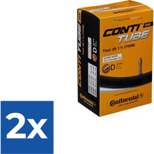 Continental Binnenband 28/27 X 1 1/4-1.75 (32/47-622) Dv 40 Mm - Voordeelverpakking 2 stuks