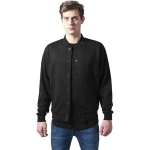 Urban Classics - 2-tone College jacket - 5XL - Zwart/Zwart