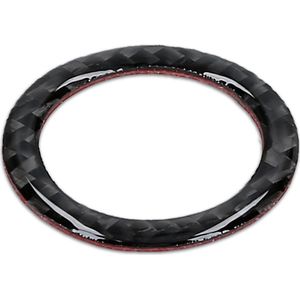 kwmobile ring voor start/stop-knop geschikt voor BMW 3-serie E90/E91/E92/E93 - flexibele en decoratieve koolstof ring - koolstofvezel