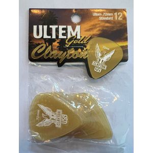 Clayton - Ultem Gold- standaard plectrum - 0.72 mm - 12-pack