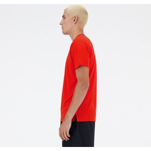 New Balance Run T-Shirt Heren Sportshirt - NEO FLAME - Maat S