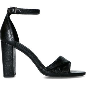 Sacha - Dames - Zwarte sandalen met hoge hak - Maat 37