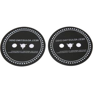 2 Stuks Nab HUB Adapter Spacer voor Reel to Reel Tape Recorder, Siliconen Reel Aanpassingsschijf voor Reel to Reel Tape Recorder Zwart (1mm)