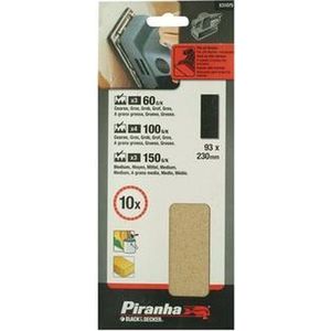 Piranha Schuurstroken 140 x 115 mm Standaard, 60K 10 stuks X31150