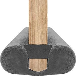 Deurtochtstopper - dubbelzijdig tochtstopper kussen - deuren en voordeurafdichting - isolatie - Grijs - 75-90CM