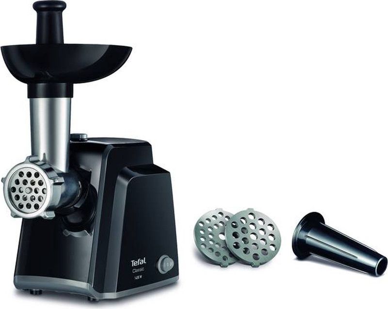 Tefal NE105838 Vleesmolen - roestvrij staal - Mincer - Zilver - Zwart