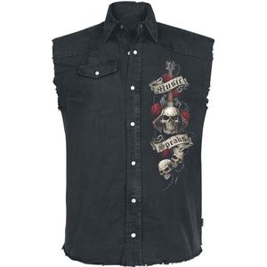Spiral - UNSPOKEN Sleeveless workshirt - L - Zwart