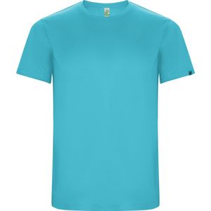 Turquoise kinder unisex sportshirt korte mouwen 'Imola' merk Roly 4 jaar 98-104