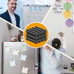 6 x 3 mm neodymium magneten, 100 stuks, kleine zwarte magneten, mini extra sterke magneet voor whiteboards, koelkast, magneetbord en doe-het-zelfproject