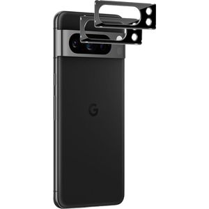 Google Pixel 8 Pro - 2 stuks Camera Protector van glas Zwart glazen