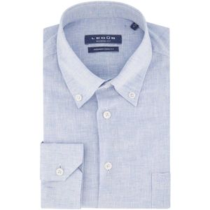 Ledub business overhemd blauw
