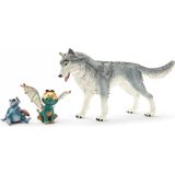 Schleich bayala - MOVIE lykos, nugur en Piuh - Speelfiguur - Kinderspeelgoed voor Jongens en Meisjes - 5 tot 12 jaar