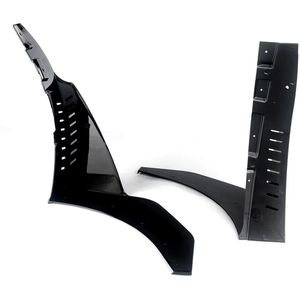 Front Splitter Winglets - Stage 3 - Gloss Zwart - Voor Corvette C7 Z06 (2014-2019) - Auto Accessoires