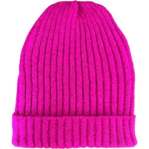ASTRADAVI Beanie Hats - Muts - Warme Skimutsen Hoofddeksels - Trendy Winter Mutsen - Roze Fucshia