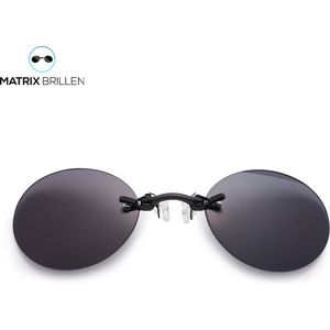 Matrix Bril - Morpheus zonnebril - Festival bril - Rave zonnebril - Clip-on zonnebril - Zwart - Zilver - Blauw - Oranje/Rood - Matrix Zonnebril - Rave bril - Party bril - Festival gadget - The Matrix