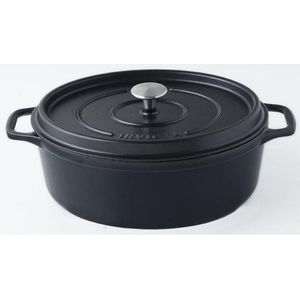 INVICTA Ovale braadpan - � 35 cm - Zwart - Alle warmtebronnen inclusief inductie