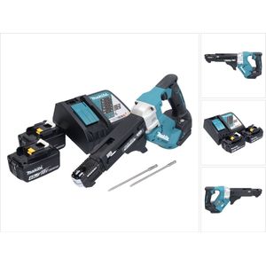Makita DFR 551 RM accu-magazijnschroevendraaier 18 V 25 - 55 mm borstelloos + 2x accu 4.0 Ah + lader