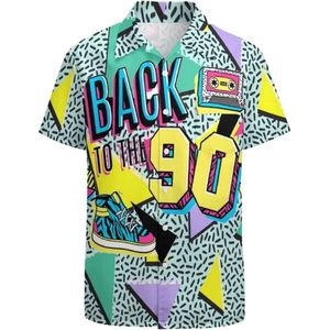 Back to the 90's Polo Shirt - Heren - Party - Festival - Fout Feest - Blouse - Nineties - Oldscool