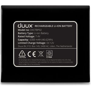 Dock & Accu voor Duux Whisper Flex (Ultimate) DXCFBP02 - 6300mAh - 12 uur gebruikstijd