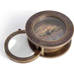 Authentic Models - Uitschuifbaar Kompas - Zakkompas - Kompas - Kompassen - Vintage Kompas - 2,9cm x 7cm