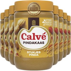 Calvé Stukjes Pinda Pindakaas - 12 x 650 g - Voordeelverpakking
