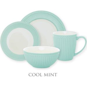 GreenGate Alice Cool Mint Serviesset 4-delig - 1 persoons