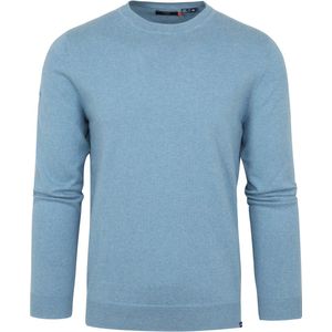 Superdry - Pullover Marl Blauw - Heren - Maat XXL - Regular-fit
