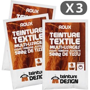 Textielverf - 3 zakjes universele kleurstoffen voor kleding en natuurlijke stoffen