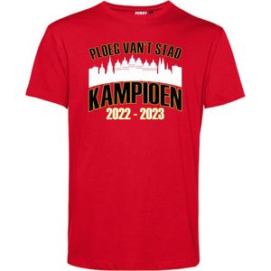 T-shirt Ploeg Van'T Stad Kamioen 2022/2023 | Antwerp FC artikelen | Kampioensshirt 2022/2023 | Antwerp Kampioen | Rood | maat XL
