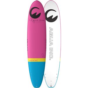 Aqua Inc. AROUNA Softtop Surfboard 9'0"" x 24"" - Roze - Veelzijdig en Duurzaam voor Alle Niveaus - Ideaal voor Scholen en Ervaren Surfers