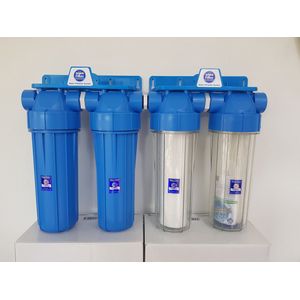 Aquafilter - grondwaterfilter ""Brix"" VERSIE 2 , 4 staps mét messing 3/4"" aansluitingen waterfilter putwater bronwater