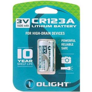 Olight CR123A Lithium battery 3V 1500mAh