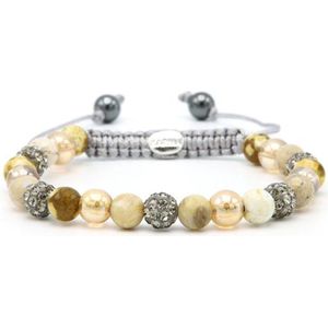 Karma Armband (Sieraad) Spiral Shine On xs (grey crystal) Grey