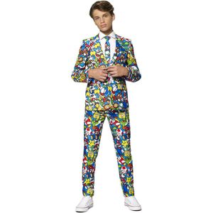 OppoSuits - Super Mario™ - Tiener Jongens Carnavals Pak - Maat 14