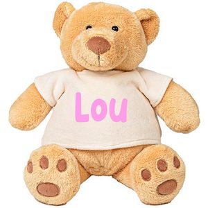 Lou Beer - baby - naam bekend maken - geboorte - beertje - knuffel - meisje