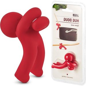 Lepelhouder Hug Doug - siliconen lepelredder en deksellifter - keukenaccessoires - fornuislepelhouder - keukenhulp - schattig