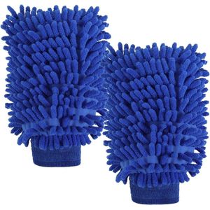2 stuks Chenille washandjes voor de auto - extreem zacht en absorberend - microvezel - verwijdert moeiteloos hardnekkig vuil - krasvrije autospons voor buiten
