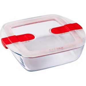 Schaal Vierkant met Deksel, 20 x 17 cm - Pyrex | Cook & Heat