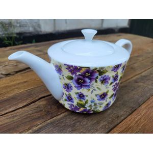 Theepot ""Pansy"" 4 Mok 900 ml Designed in Ierland by Shannonbridge Pottery