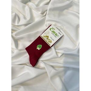 1 Paar Bamboe Sokken - Naadloze Sokken - Extra comfortabele Sokken - Milieuvriendelijke Sokken - Bamboe Sokken - Maat 39/42 - Bordeaux - 80% Bamboe