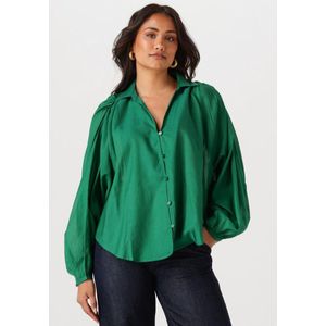 POM Amsterdam Lena Meadow Blouses Dames - Groen - Maat 42