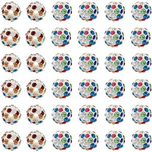 120 stuks glazen strass kralen 9 ~ 10 mm diameter decoratie voor pen klei kristallen ronde bling snuisterij voor armband kettingen oorbellen hangers