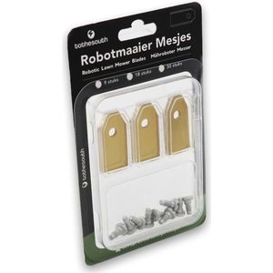 To the South® Robotmaaier Mesjes titanium geschikt voor Greenworks Optimow 5 - 9 stuks