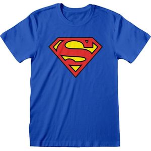 DC Superman - Logo Unisex T-Shirt Blauw